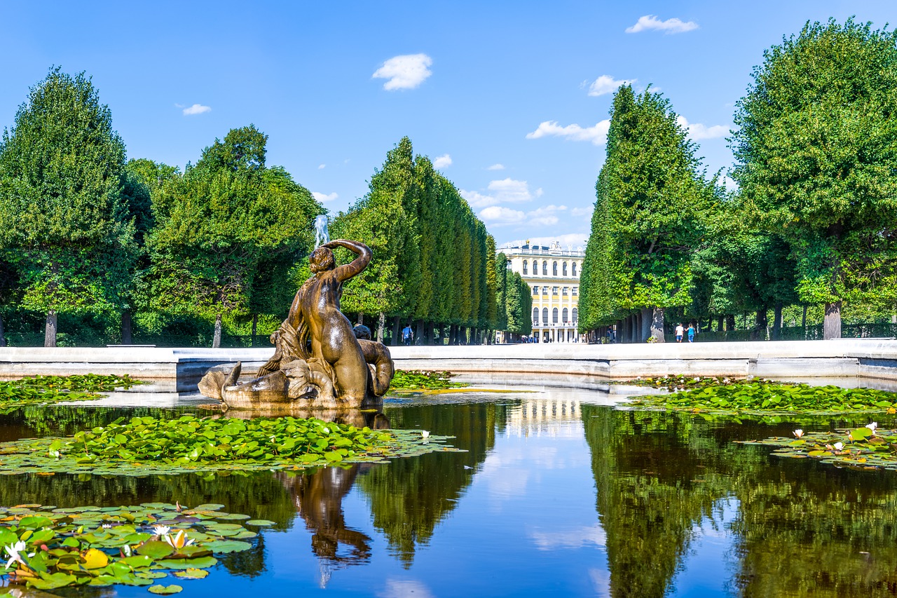 Jardin fontaine Vienne