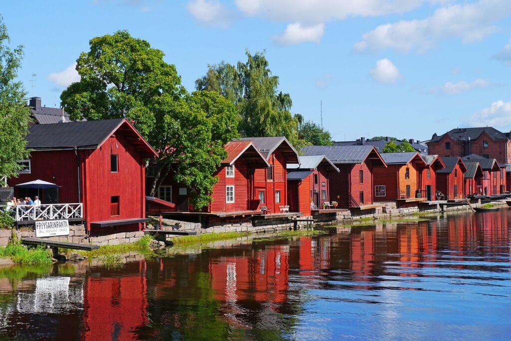 Maison en bois en Finlande